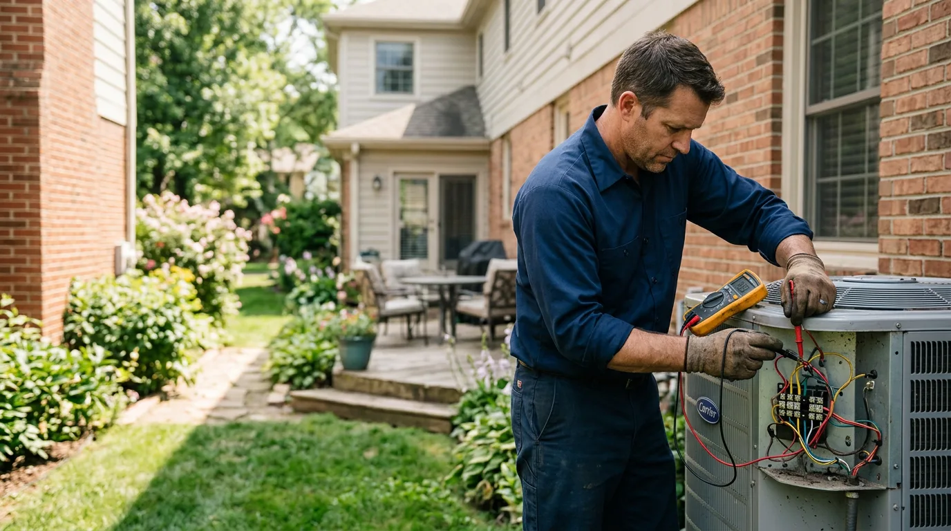 HVAC technician working near Hattiesburg, MS